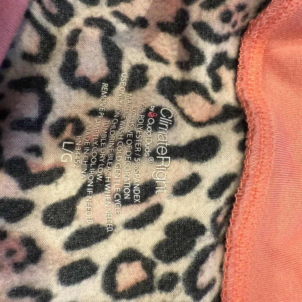 Chic Pink and Leopard Pajama Set